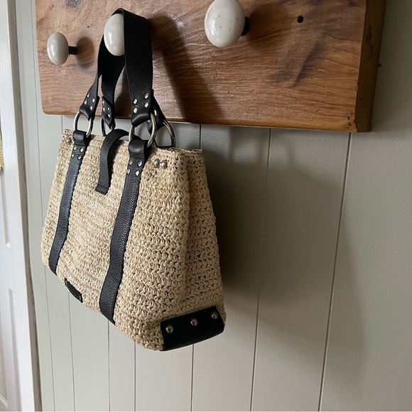 BCBG MaxAzria straw tote - Picture 2 of 13